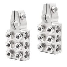 12-Weg Batterijterminalconnector 6X20AWG Loodzuur Autoradio Gemodificeerde Batterijstapelkop voor Auto'S, Boten, Campers, Vrachtwagens