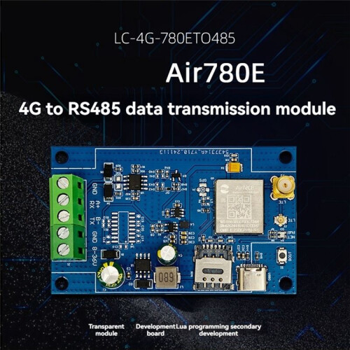 Air780E 4G to RS485 Module Data Transmission DTU Module Support AT Firmware and LUATOS Development 2