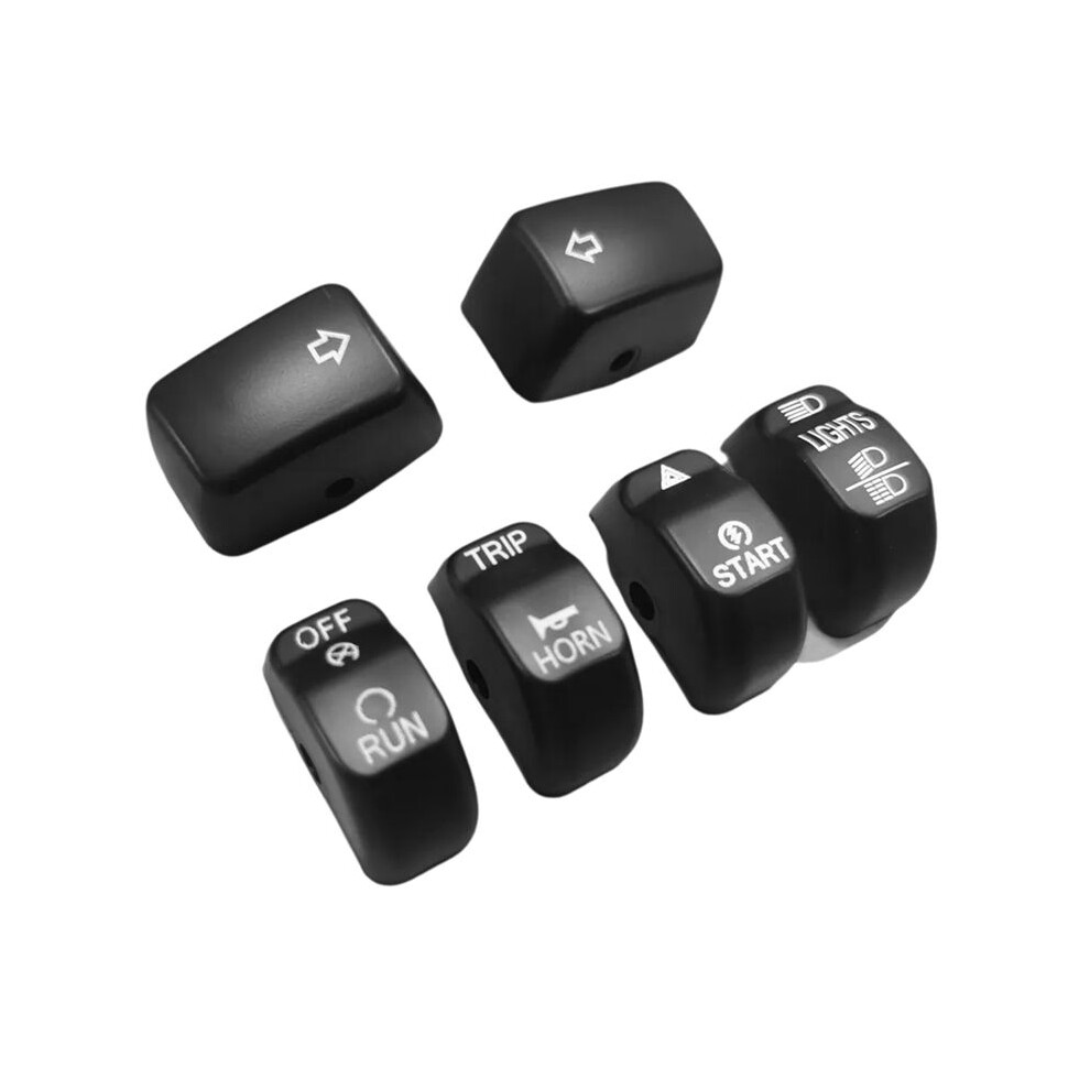 6Pcs/Set Motorcycle Handlebar Control Cover Button Caps For Softail Sportster 883 1200 Dyna Cvo Softail 6032215576043