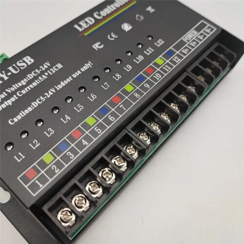DIY Autonoom Programmeren Controller 12Way Programmeerbare USB DIY LED RGB Controller voor 3528 5050 Strip Module 1