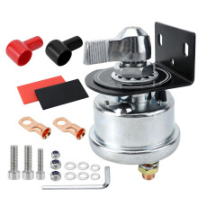 200A 12V Battery Disconnect Heavy Duty, Battery Cut Off Shut Off Kill- with Side Post Mounting Bracket