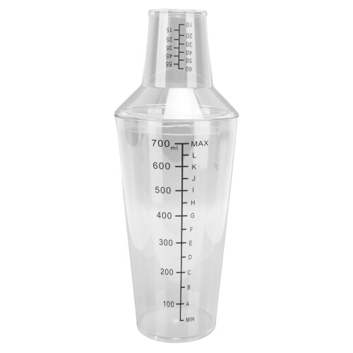 Cocktail-Shaker-Set, klare Skala, 1