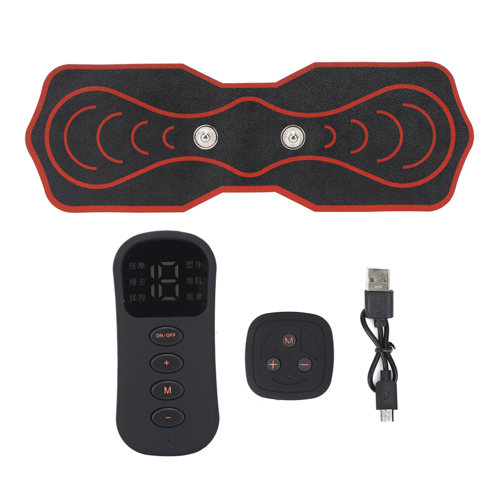 FDA Cleared Muscle Stimulator for Home Gym, Rechargeable EMS Abdominal Workout Equipment with 12 Programs, Wireless Intelligent Connection TENS Pain R