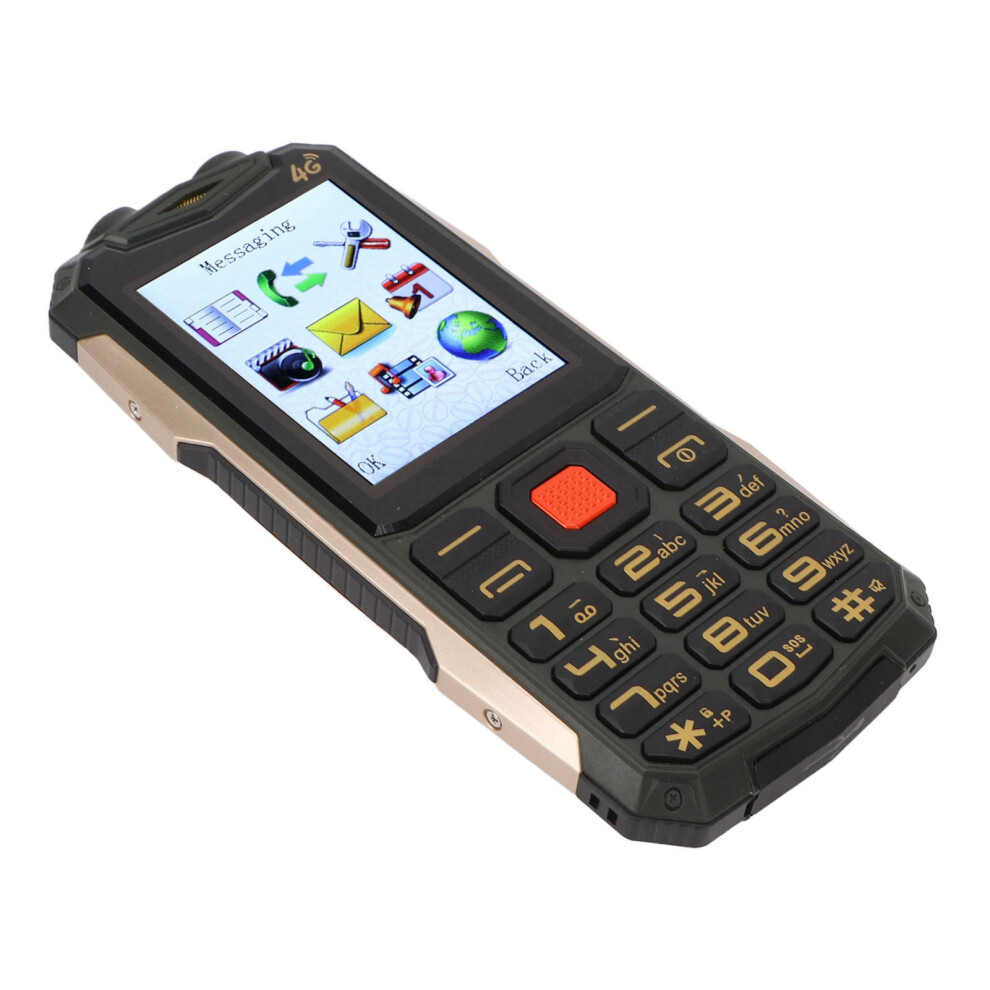 2.8In Hd Senior Mobile Phone 4800Mah Dual Sim Voice Broadcast Green 8061380982852