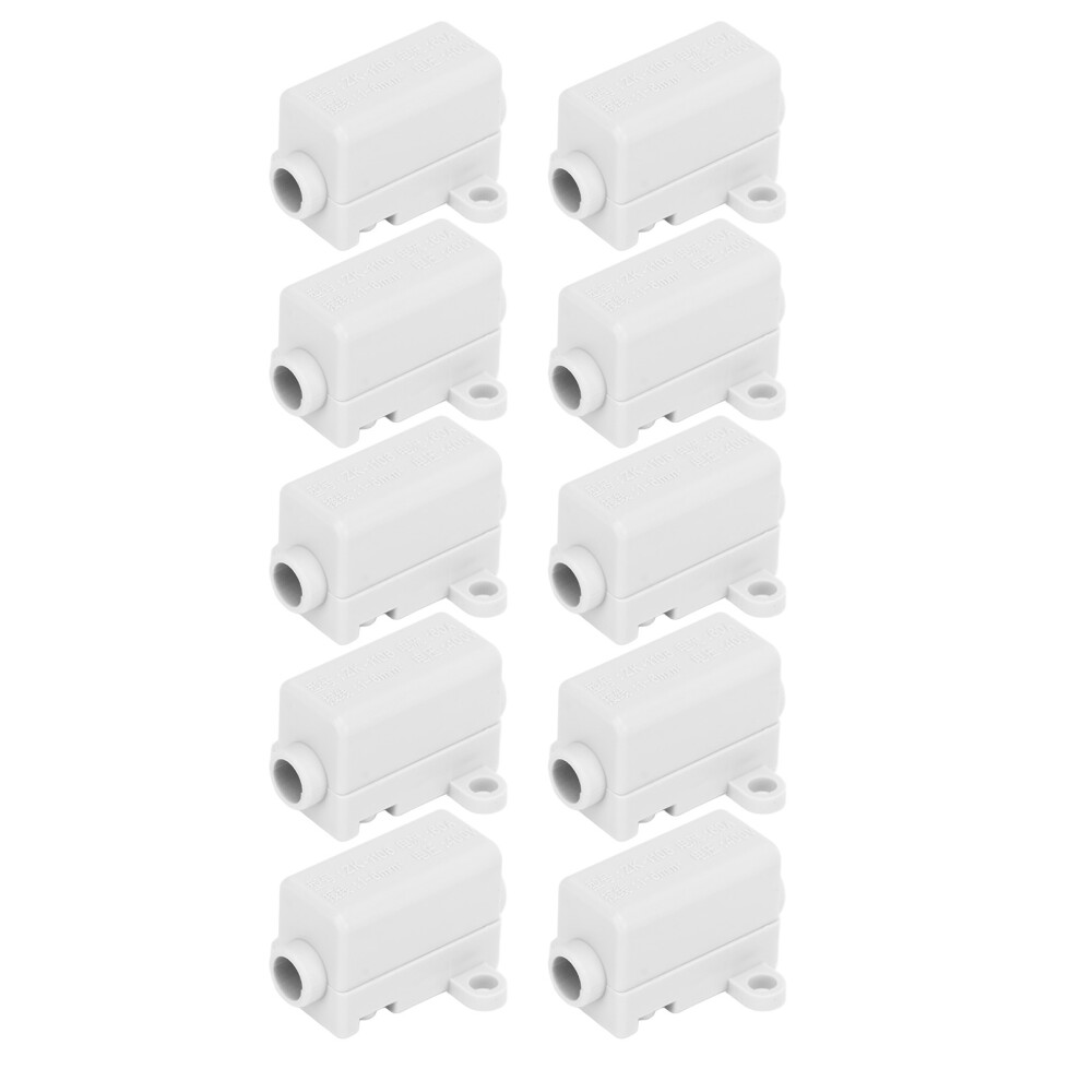 10Pcs Zk 1106 Wire Connector 60A 400V Inline Junction Box 30X16x12mm 4651372164638