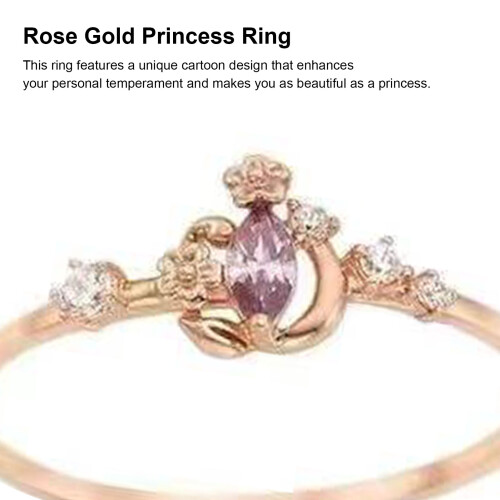 Anillo de Princesa Oro rosado Cobre 2,3 g Ajustable 1