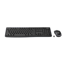 Wireless Keyboard & Mouse Desk Set - Black