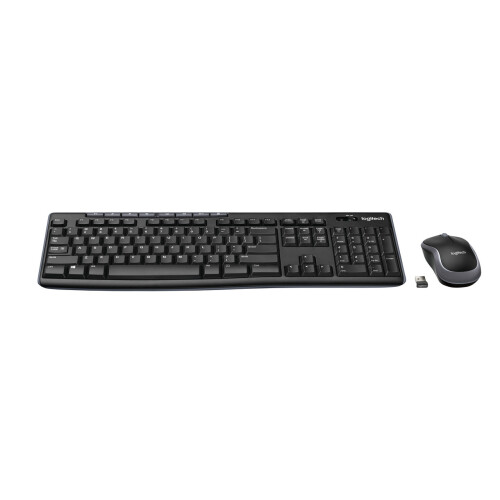 Logitech Wireless Keyboard & Mouse Desk Set - Black