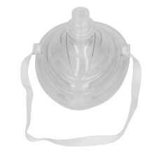 Bouclier facial en silicone réutilisable jaune pour RCP, protection d'urgence