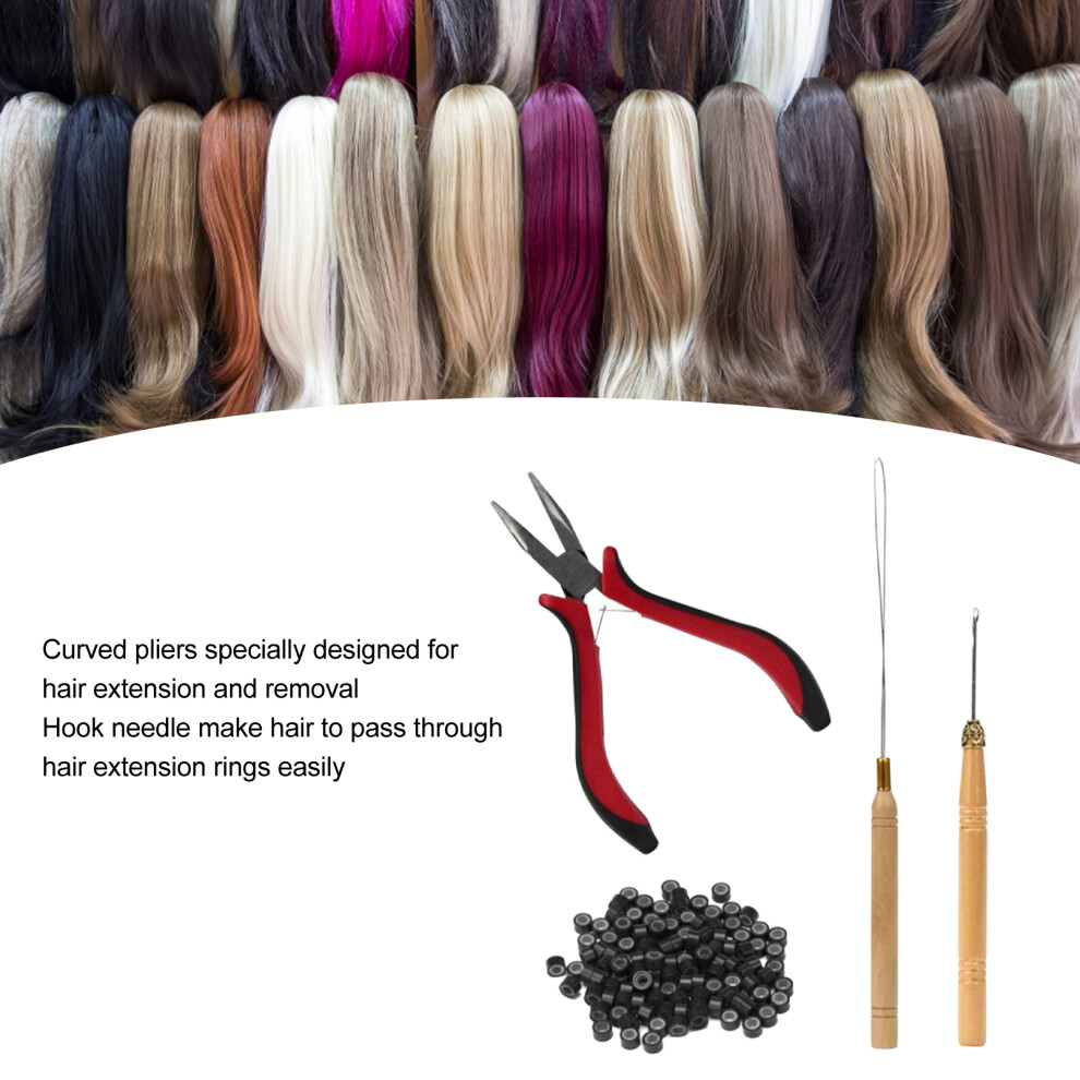 Unisex 4 Stã¼Cke Haar Perã¼Cke Zange Gebogene Spitze Holz
