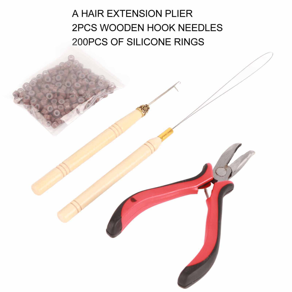 Unisex Stã¼Cke Haar Perã¼Cke Zange Gebogene Spitze Holz