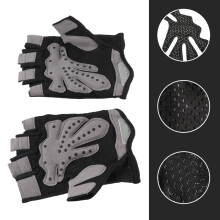 Gants à mi-doigt résistants à l'usure – M pour hommes et femmes, pour la gym et le cyclisme