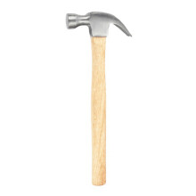 Framing Hammer With Curved Claw Head, Powerful Blows Resistant To Wear And Impact Comfortable Hardwood Handle Shock Reduction Rust Corrosion