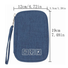 Electronics Organizer Bag – Cationic Fabric, Green, 19x12x3.5cm