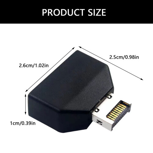 USB Type E 20Pin naar USB 19P Chassis Voorzijde USB Type C 2