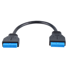 USB3.0 19Pin 1 naar 2 Header Verlengdraad USB HUB met