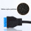 USB3.0 19Pin 1 naar 2 Header Verlengdraad USB HUB met 2