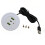3-poorts USB-bureaugat Rond desktoplaadstation USB Type C-Wit 5