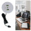 3-poorts USB-bureaugat Rond desktoplaadstation USB Type C-Wit 3
