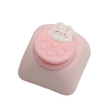 Lovely Cartoon Resin Keycaps 3D Art-Oreo little rabbit