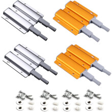 Door Latch Upgrade, Magnetic Push Latches for Effortless Cabinet Access, Gold, Easy Installation for Home Decor, Magnetic Suction Head Design Ensures
