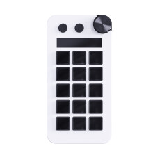 LCD-knop 15 toetsen Live Content Creatie Controller-Wit