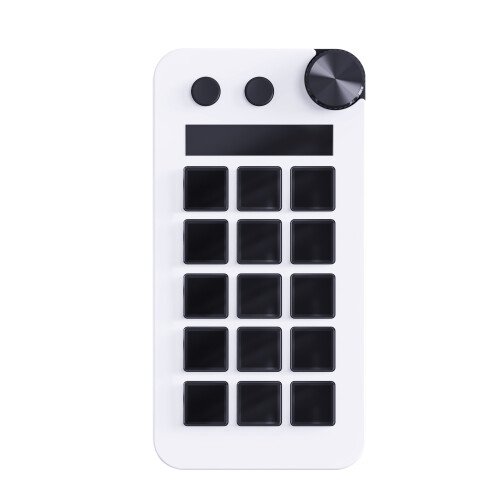 LCD-knop 15 toetsen Live Content Creatie Controller-Wit