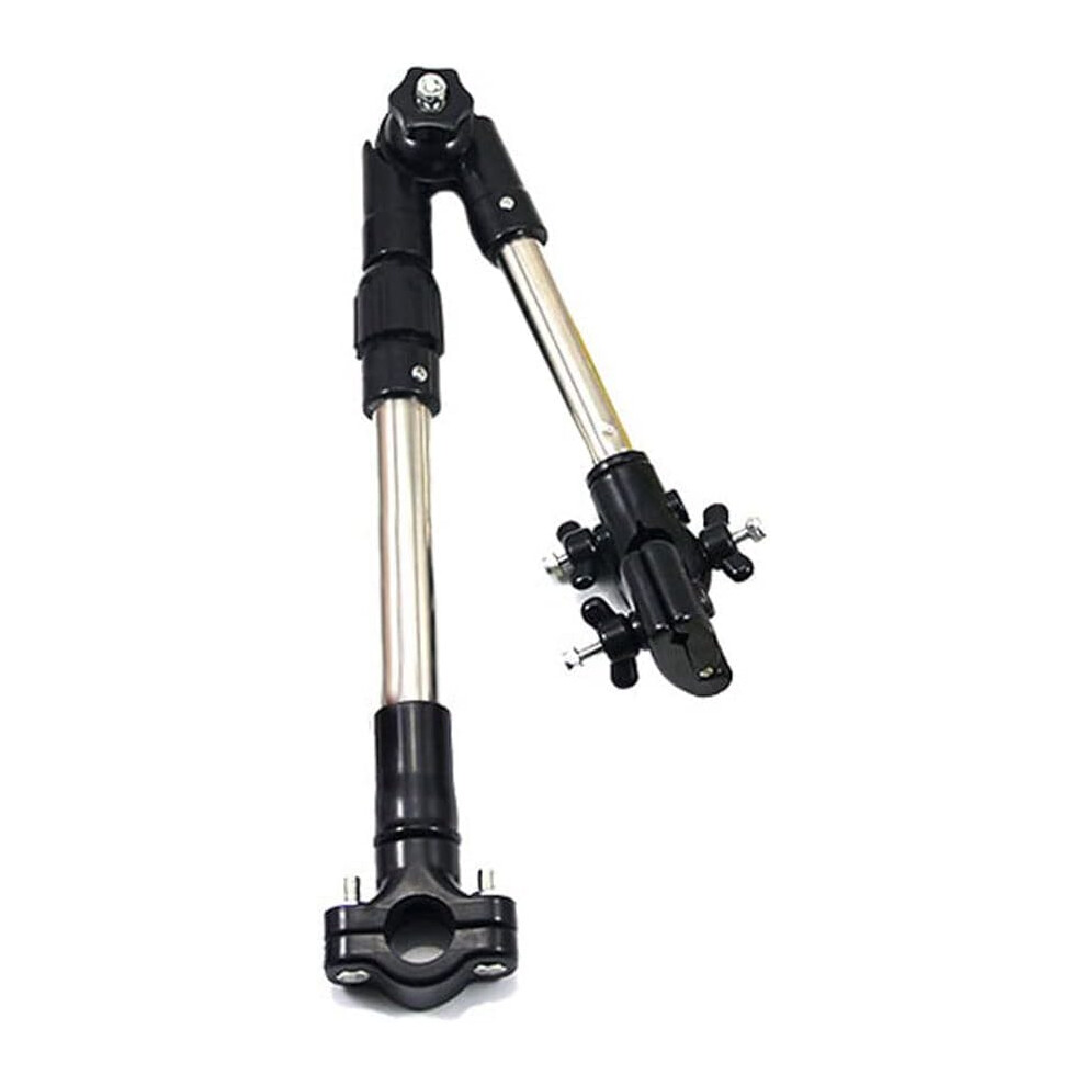 Umbrella Stand, Hands-Free Convenience Wheelchair Umbrella Mount for Universal Use, Easy Installation 360 Degree Adjustable ABS Stainless Steel for