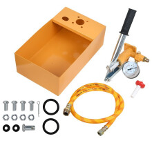 Hydrostatisk testpumpe, aluminiumsmateriale av høy kvalitet, allsidige bruksområder, innebygd vanntank, bærbar tester for solvarmeanlegg (25 bar)
