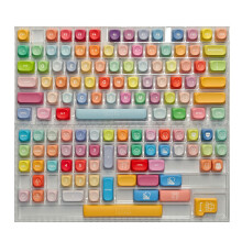 Colorful Mechanical Keycaps 132Key NonSlip Surfaces MOA Height