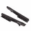 2PCS Metal Folding Shelf Brackets Wall Mount, Black, 10cm Triangular Stand 1
