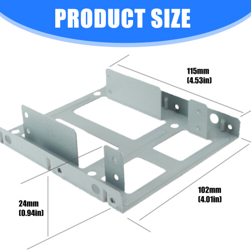 Internal Hard Drive Metal Frame Adapter Converts 2.5Inch Disk To 2