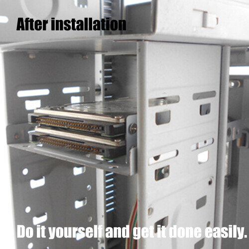 Internal Hard Drive Metal Frame Adapter Converts 2.5Inch Disk To 1