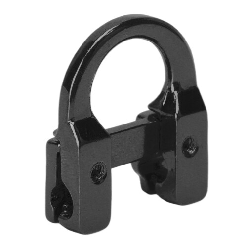 Anillo D Loop de aluminio en forma de U 7g negro