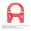 Anillo en forma de U para D-Loop de arco 7g aluminio rojo 6