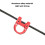 Anillo en forma de U para D-Loop de arco 7g aluminio rojo 10