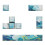 8Pcs PBT Five Side Dyes-Sub 6.25u Space Bar-Clouds and waves 1