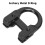 Anillo D Loop de aluminio en forma de U 7g negro 3