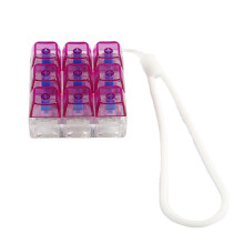 9 Key Portable Keyboard Switches Tester-Purple transparent