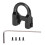 Anillo D Loop de aluminio en forma de U 7g negro 8