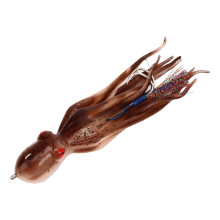 250g realistischer Oktopus-Jig mit 10 Tinten-Tabletten für Salzwasserfischen