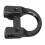 Anillo D Loop de aluminio en forma de U 7g negro 7