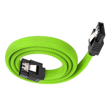Fast Speed SATAIII 6Gbps Cable 50cm Nylons Braideds-Grass green