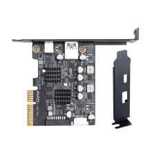 PCIE 4X To USB 3.2 Expansion Card Front Type C Connector 10Gbps