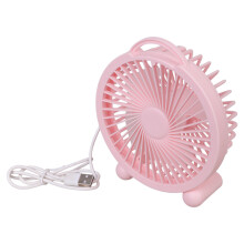 Portable USB Desk Fan Lightweighted and Fast Speed Large-Pink