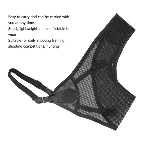 Garde- poitrine ajustable pour l'arc 3D Mesh en PU léger noir 2