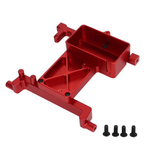 RC Fixed Servo Mount Bracket for SCX6 1/6, Aluminum Alloy, Red 1