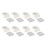 8Pcs PBT+PC Keycaps Cheey Profile 1U Keycap Set for-White 1