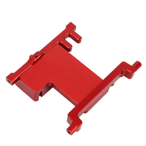RC Fixed Servo Mount Bracket for SCX6 1/6, Aluminum Alloy, Red 2