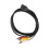 150CM Stable USB To 3RCA Split Cable Ensures Clear-USB female 1